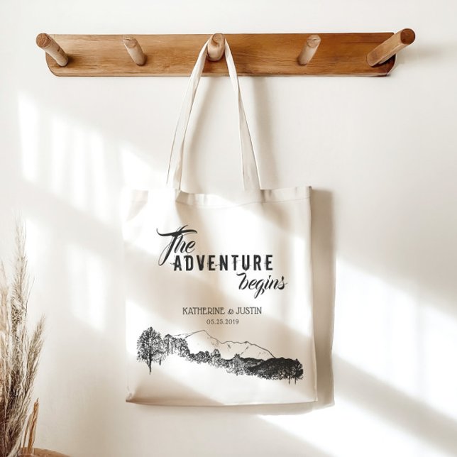 L'aventure commence ⎥ mariage Favor Sac fourre-tou (Créateur téléchargé)