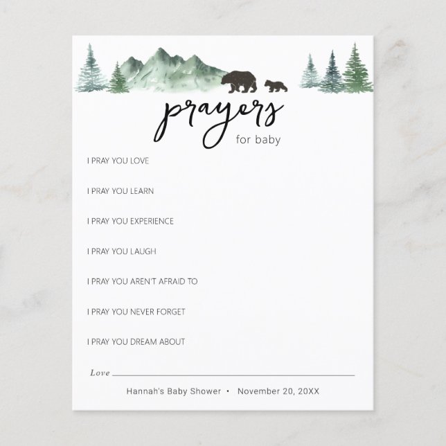 L'aventure commence par des prières pour bébé (Devant)