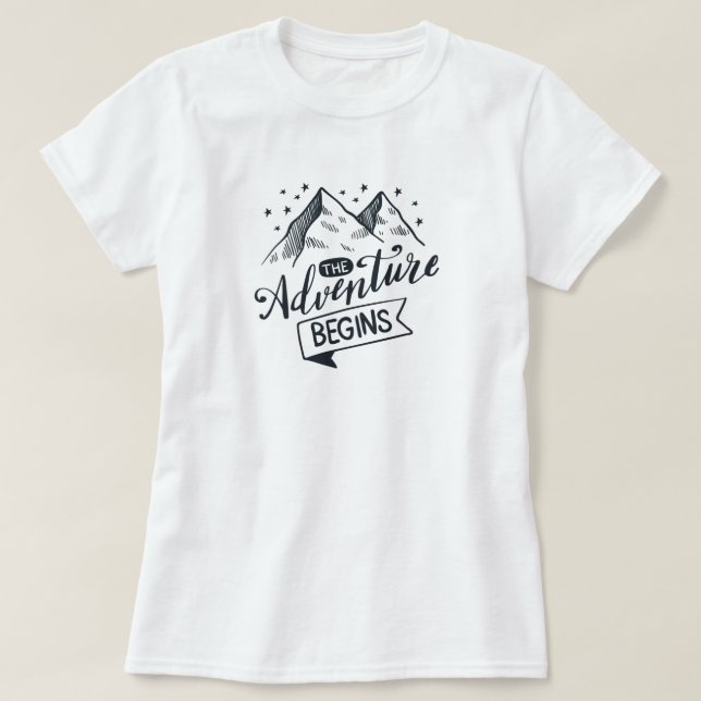 L'aventure commence T-shirt (Design devant)