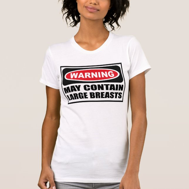 L'avertissement PEUT CONTENIR le T-shirt des (Devant)