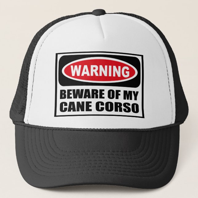L'avertissement PRENNENT GARDE de MON casquette de (Devant)