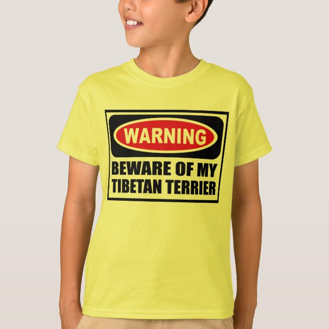 L'avertissement PRENNENT GARDE du T-shirt de MON (Devant)