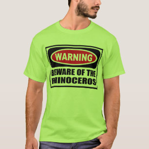 L'avertissement PRENNENT GARDE du T-shirt des