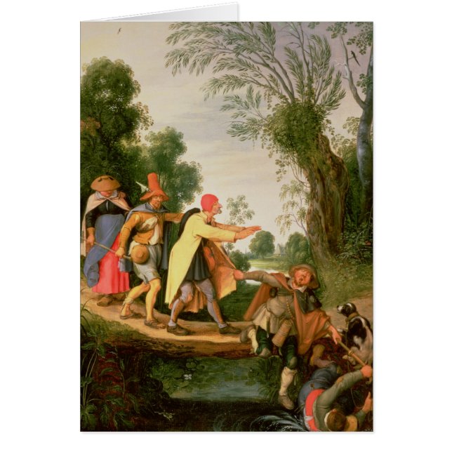 L'aveugle menant les abat-jour (Devant)