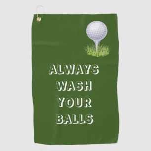 Lavez Toujours Vos Boules Serviette De Golf