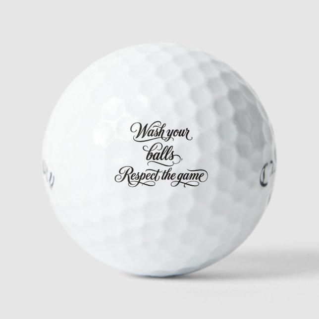 Lavez Vos Balles De Golf - Cadeau Drôle Callaway (Recto)