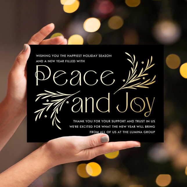 Lavish Soirée Foil Company Carte de vacances pour  (Créateur téléchargé)