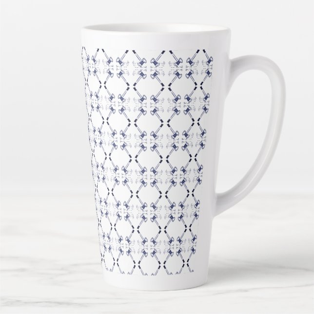 L'avocat de la Marine et White Gavels Latte Mugs (Droite)