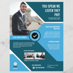 Law Firm and Legal Services Flyer