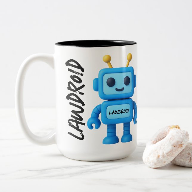 LawDroid Robot Mug (Avec donut)