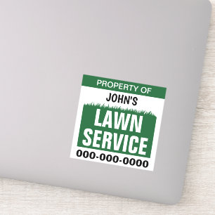 Lawn Service, propriété Sticker en vinyle coupé su