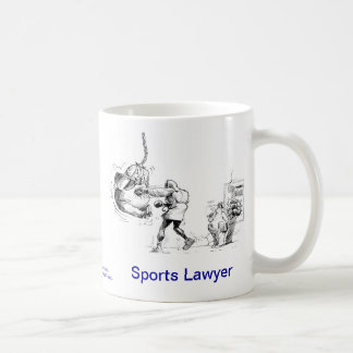 Lawyer™ mort folâtre la tasse de café d'avocat