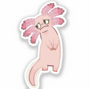 L'Axolotl // Autocollant vinyle sur mesure