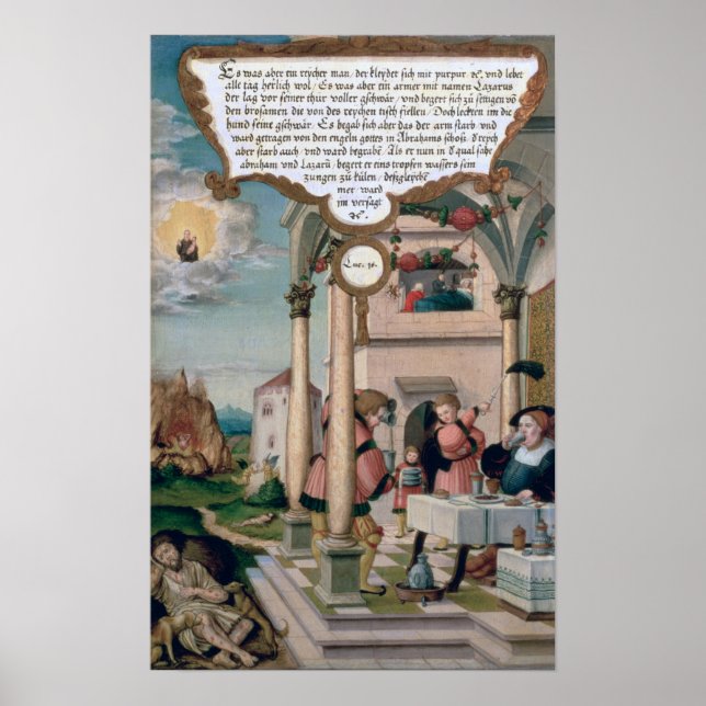 Lazare et le tableau de l'homme riche (Devant)