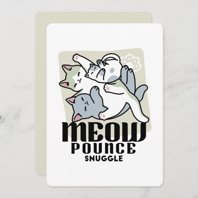 Laze Furr Days - Cute Lazy Cats Design (Devant / Derrière)