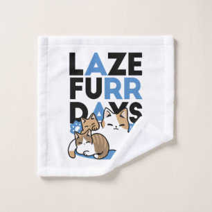 Laze Furr Days - Cute Lazy Cats Design