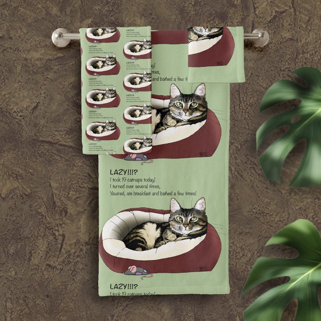 Lazy Chat Led Green Funny (Créateur téléchargé)