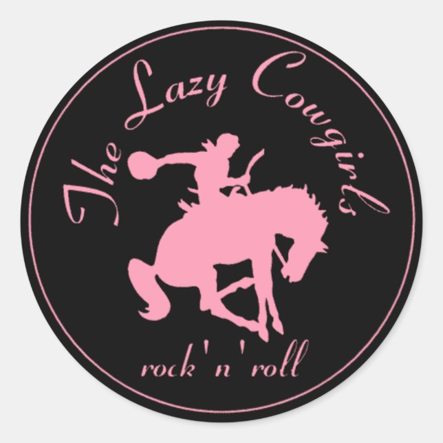 Lazy Cowgirls sticker - grand (Devant)