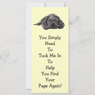 Lazy Dog BOOK MARK : "Tuck Me In"