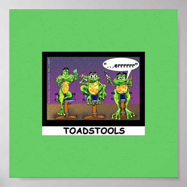 Lazy Frogs aka Toadstools Funny Poster (Devant)