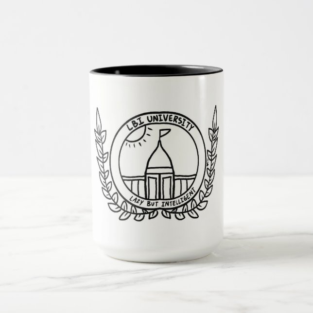 LAZY MAIS INTELLIGENT (TM) UNIVERSITY COFFEE MUG (Centre)