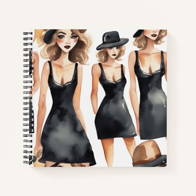 LBD Diva Carnet - Little Black Dress Journal (Devant)