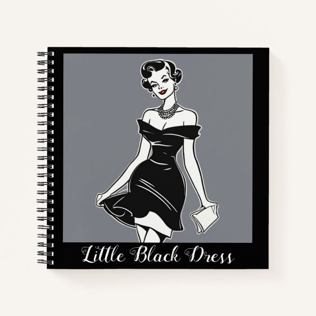 LBD Glamor Carnet - Little Black Dress Journal (Devant)