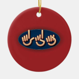 LDS dans l'ASL. Ornement de Noël