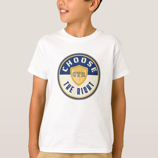 LDS Primaire CTR Choisissez le T-shirt droit Bapst (Devant)
