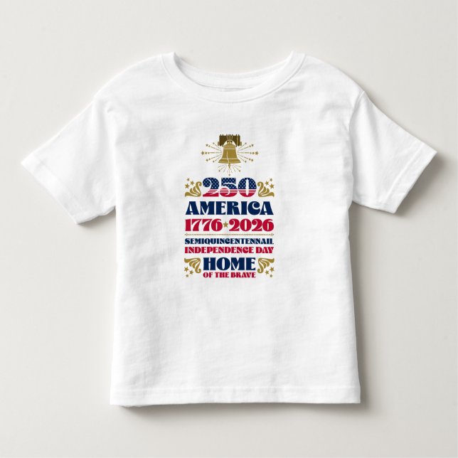 Le 250e anniversaire de l'Amérique 1776 - T-shirt  (Devant)