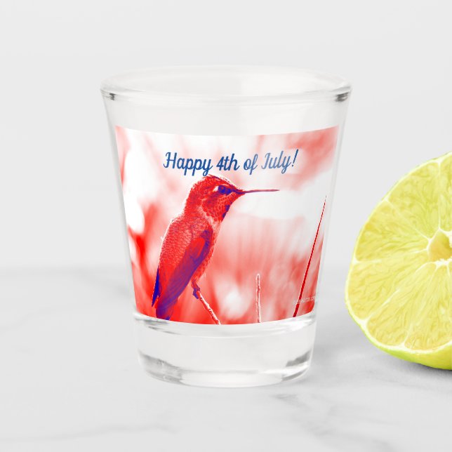 Le 4 Juillet a tiré du verre avec Hummingbird (Devant)