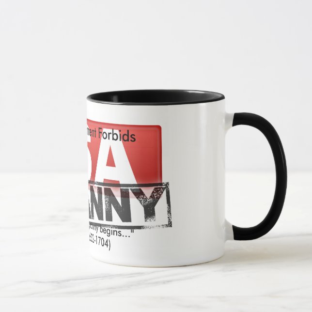 Le 4ème amendement interdit la tasse de tyrannie (Droite)