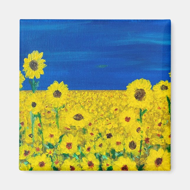 Le aimant "Debout pour la démocratie" (Devant)