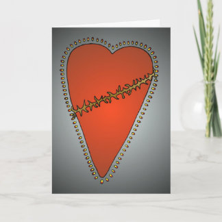 Le "amour blesse" la carte de voeux