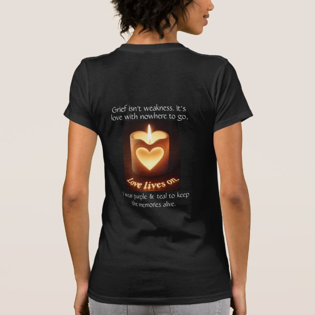 Le Amour Continue – T-Shirt de Sensibilisation au  (Dos)