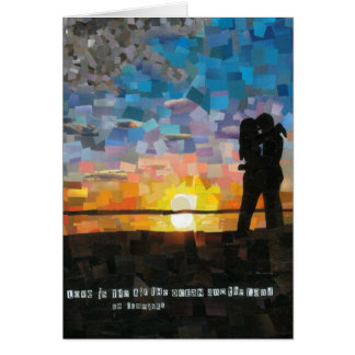 le "amour est…" amants de silhouette de coucher du