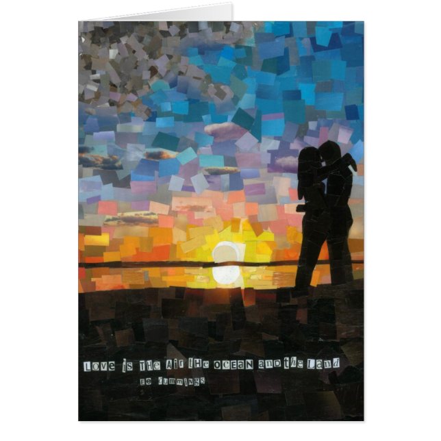 le "amour est…" amants de silhouette de coucher du (Devant)