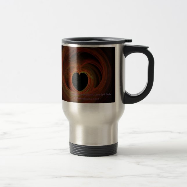 Le "amour est patient, amour est" tasse aimable de (Droit)