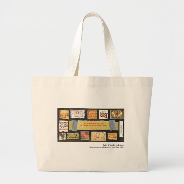 Le "art n'est pas…" Sac d'art de collage de Patty (Devant)