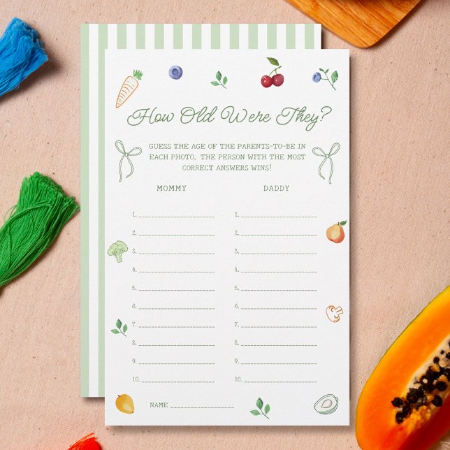 Le Baby shower du marché agricole devine le jeu de (Créateur téléchargé)