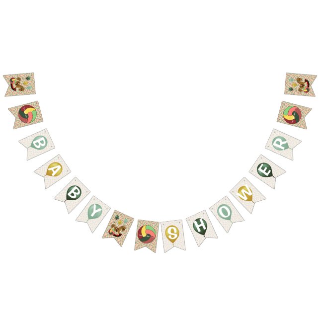 Le BABY SHOWER Nursery ajouter le nom aux drapeaux (Tout)