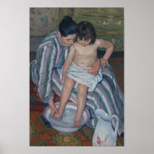 Le bain de l'enfant par Mary Cassatt - Poster