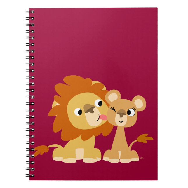 Le baiser : Carnet mignon de couples de lion de (Devant)