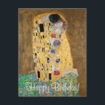 Le baiser de Gustav Klimt<br><div class="desc">The Kiss by Gustav Klimt The Kiss est une peinture à l'huile sur toile avec de la feuille d'or, de l'argent et du platine. par le peintre symboliste autrichien Gustav Klimt. Il a été peint à un moment donné en 1907 et 1908, au plus fort de ce que les savants...</div>