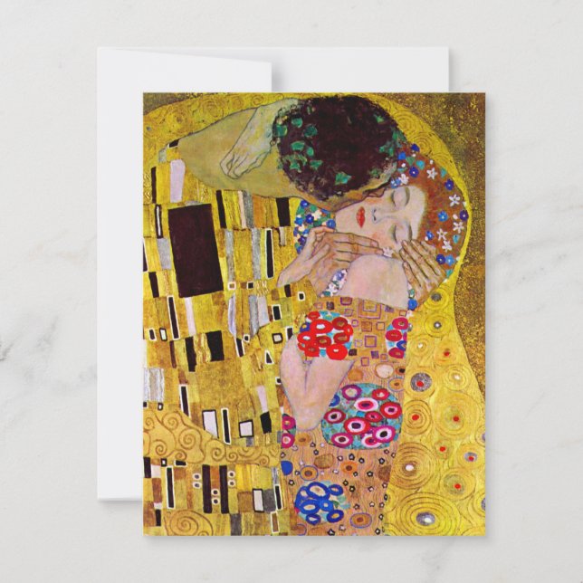 Le baiser de Gustav Klimt, Art Nouveau Vintage (Devant)
