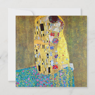 Le baiser de Gustav Klimt, Art Nouveau Vintage