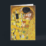 le baiser - Gustav Klimt Carte de voeux<br><div class="desc">Gustav Klimt - Carte d'art</div>
