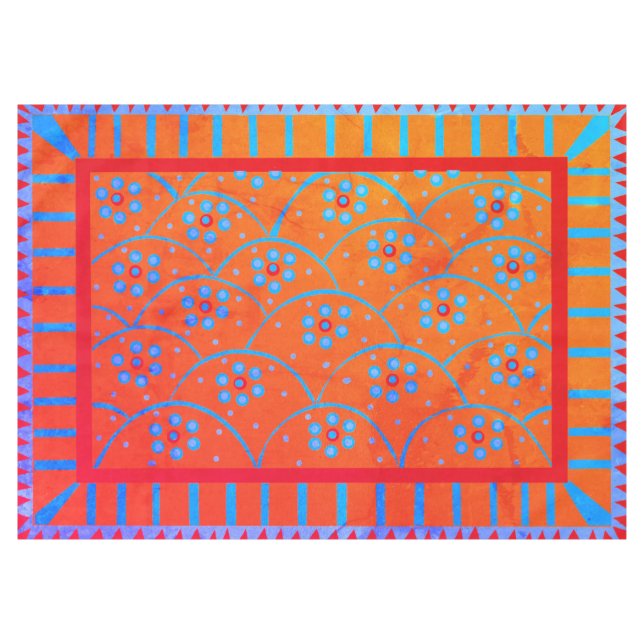Le Baja fleurit sa nappe Vintage (Devant (Horizontal))