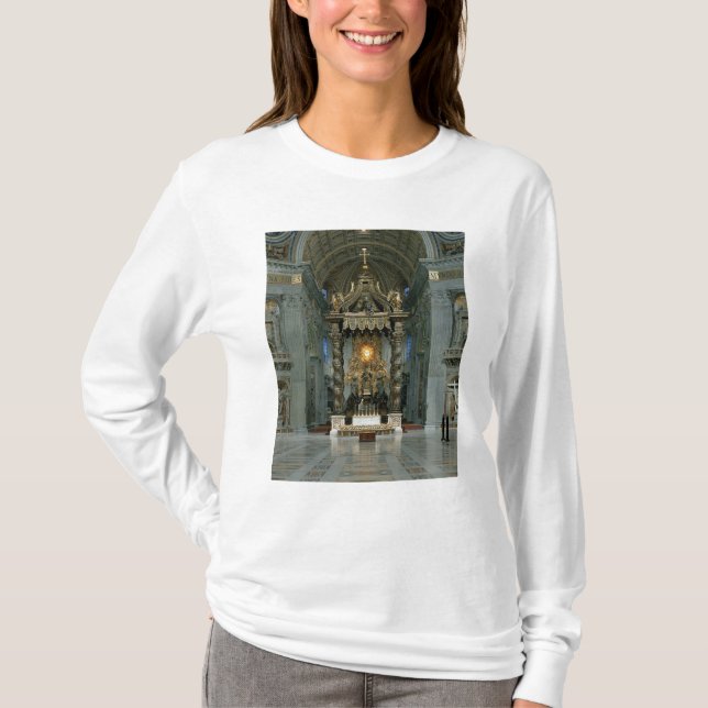 Le Baldacchino, le haut autel et la chaise (Devant)