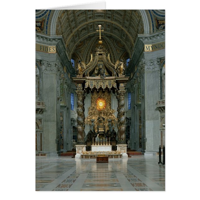 Le Baldacchino, le haut autel et la chaise (Devant)